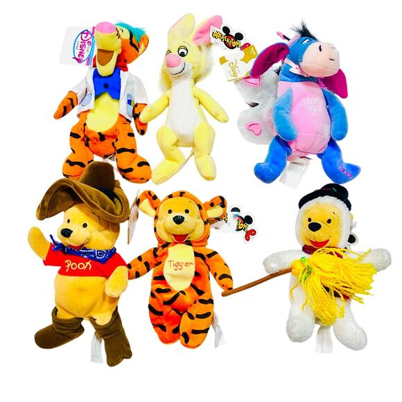 Disney Winnie the Pooh & Friends Bean Bag Plush Collection Lot 16 Soft Bean Bag - Picture 2 of 4